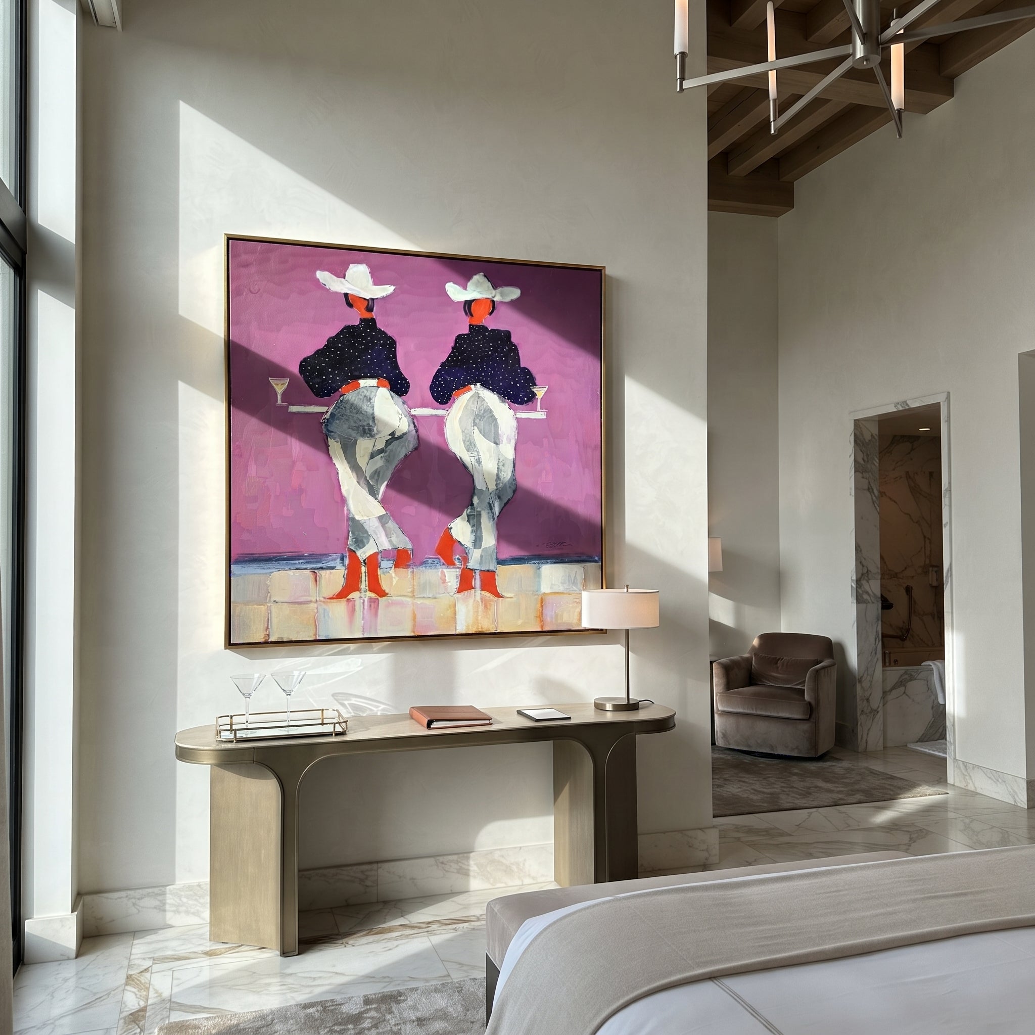 Cowgirls Toast Without Turning displayed in a layered residential setting