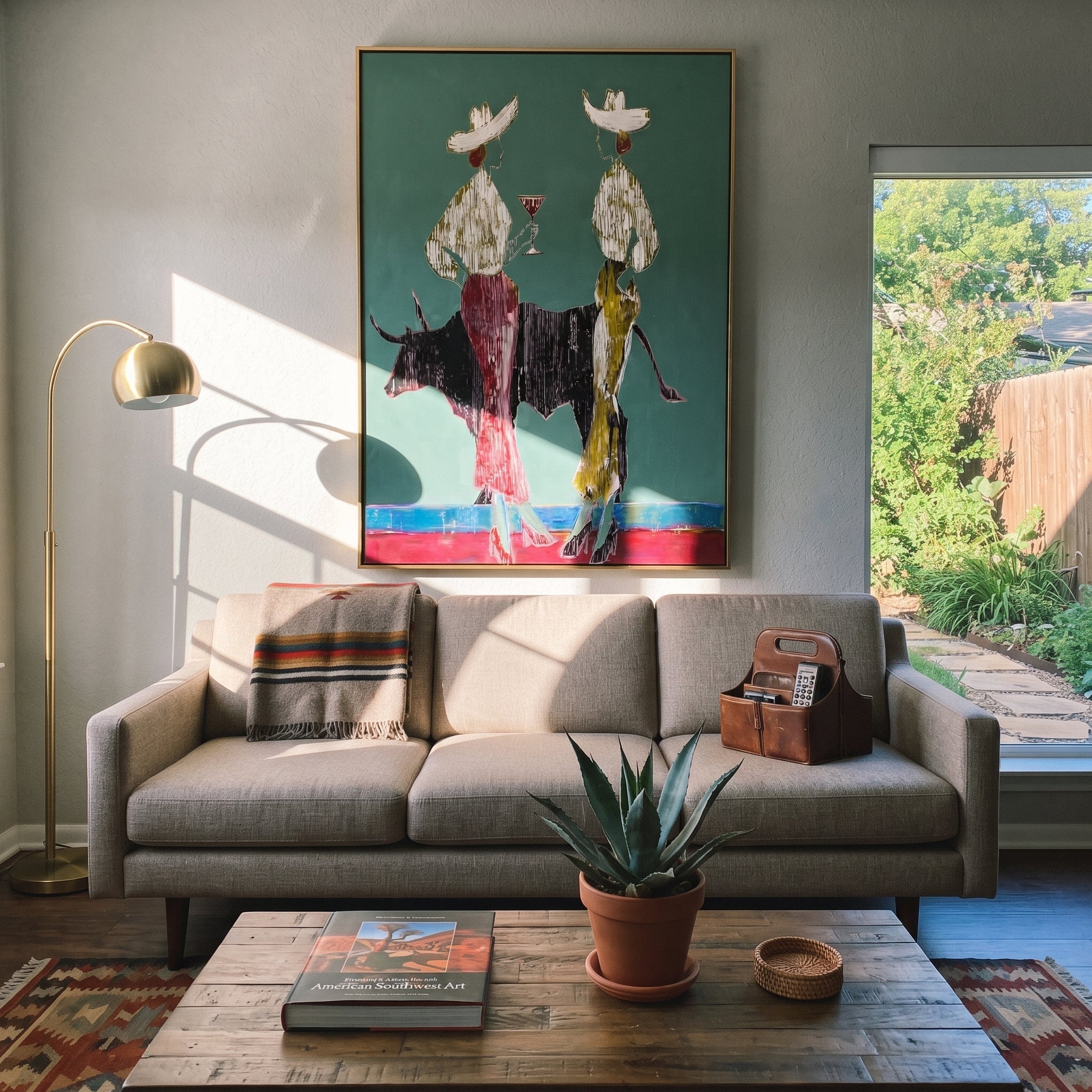 Bull Divides White Hats styled with warm modern furnishings